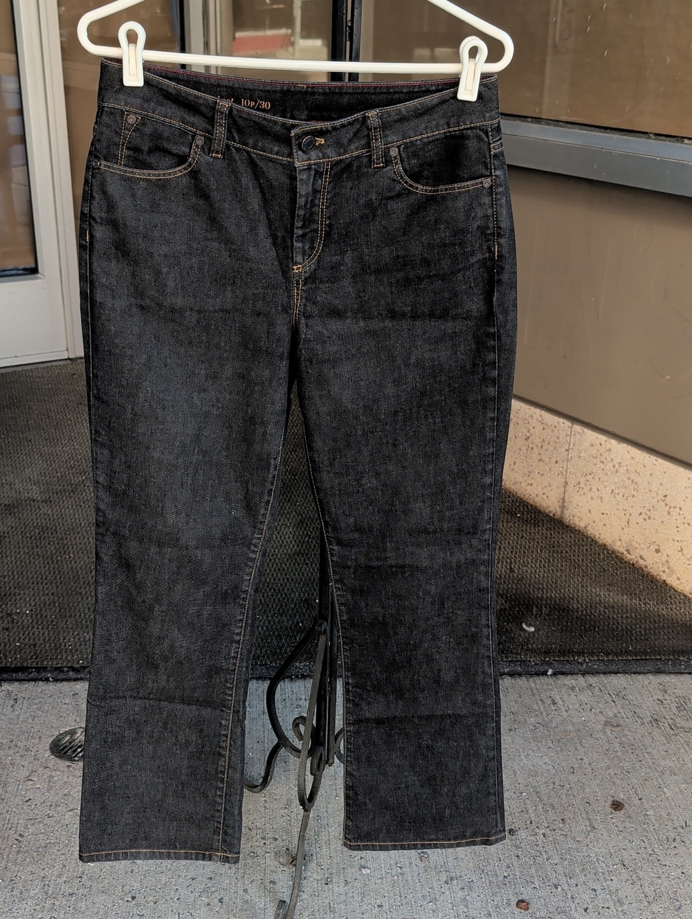 Talbots Heritage Dark Wash Bootcut Jeans with Accent Stitching